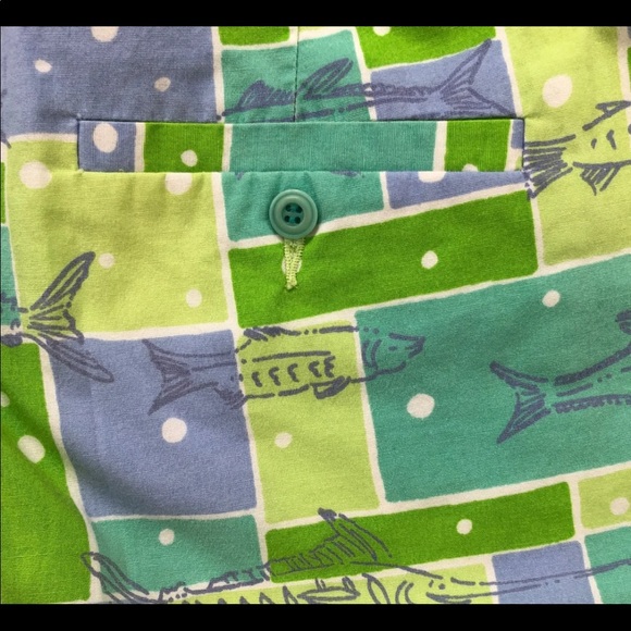 RARE Lilly Pulitzer Go Fish Long Pants - Picture 3 of 5